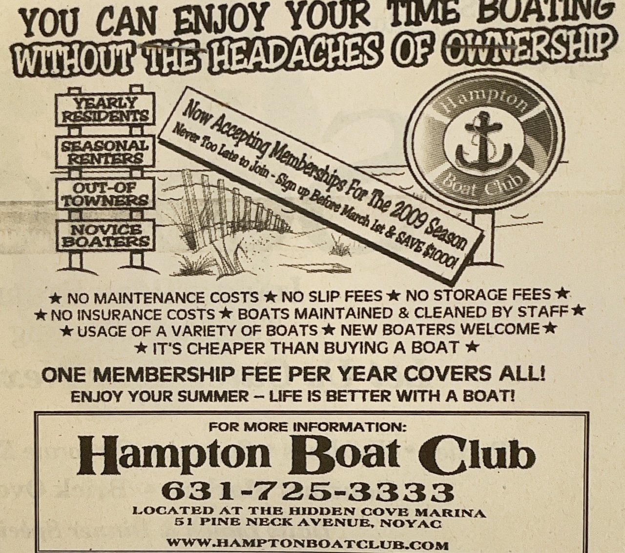 hampton boat club 3 ad